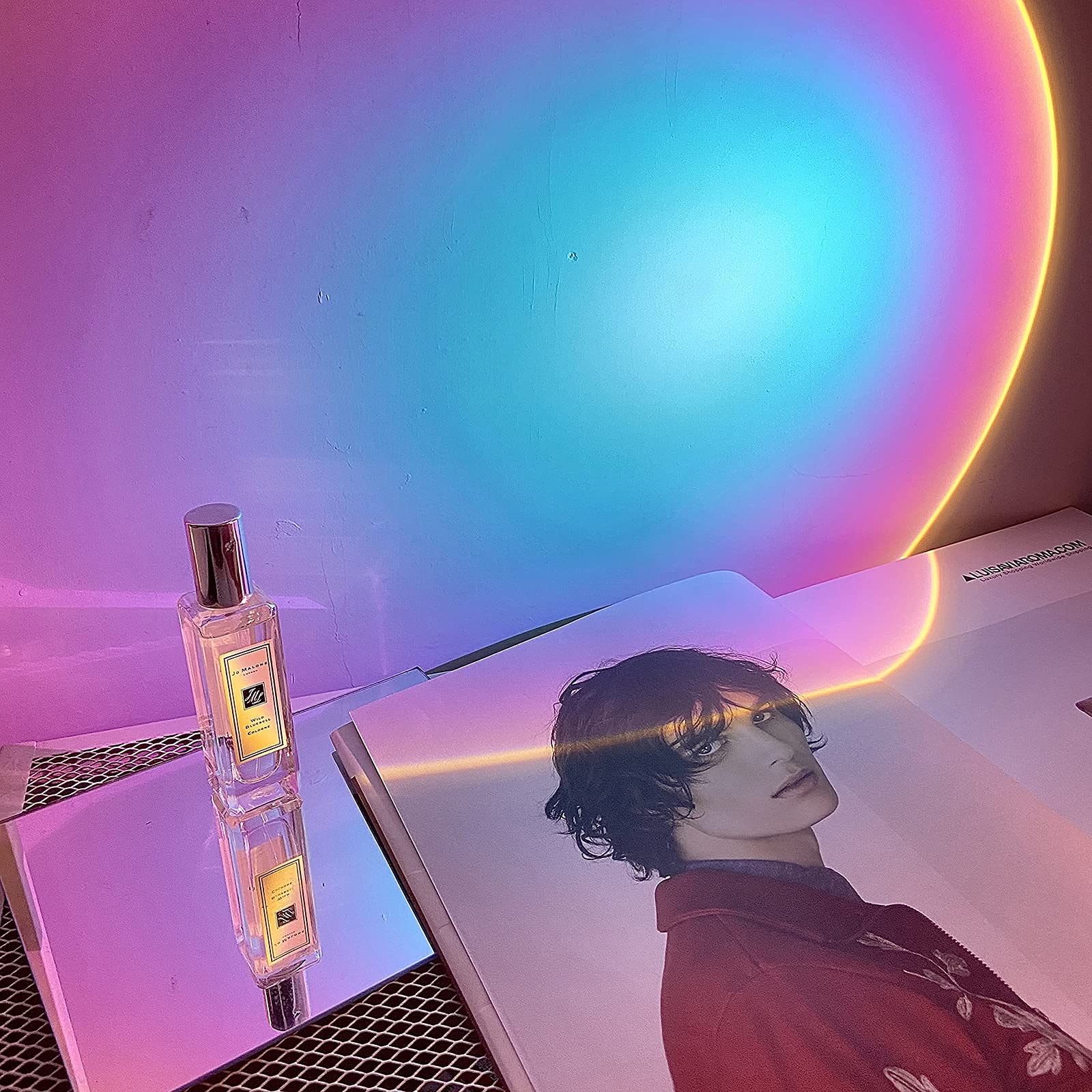 Verilux Sunset Projector Lamp 180 Degree Rotation Sunset Projection lamp, LED Rainbow Projection Light Romantic Visual Led Projector Night Light with USB Modern Floor Stand Living Room Bedroom Verilux Sunset Projector Lamp 180 Degree Rotation Sunset Projection lamp, LED Rainbow Projection Light Romantic Visual Led Projector Night Light with USB Modern Floor Stand Living Room Bedroom
